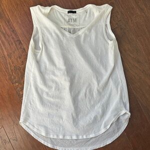ATM Anthony Thomas Melillo Cream Muscle Tee